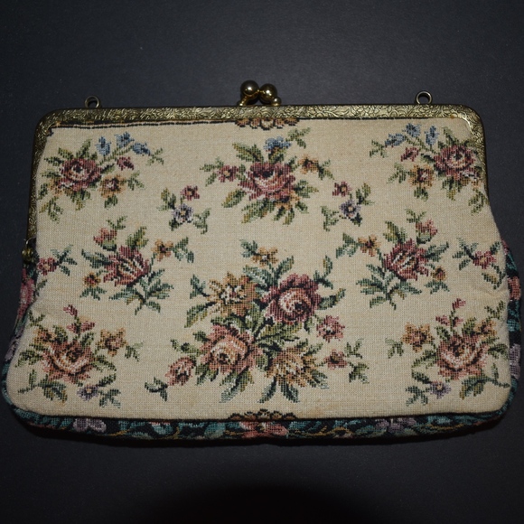 Walborg West German Tapestry Snap Top Clutch - Picture 2 of 4